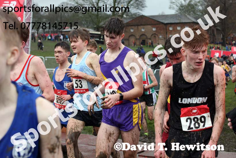 Intermediate boys 2019 New Balance English Schools Cross Country Champs, Temple Newsam, Leeds. Photo:  David T. Hewitson/Sports for All Pics